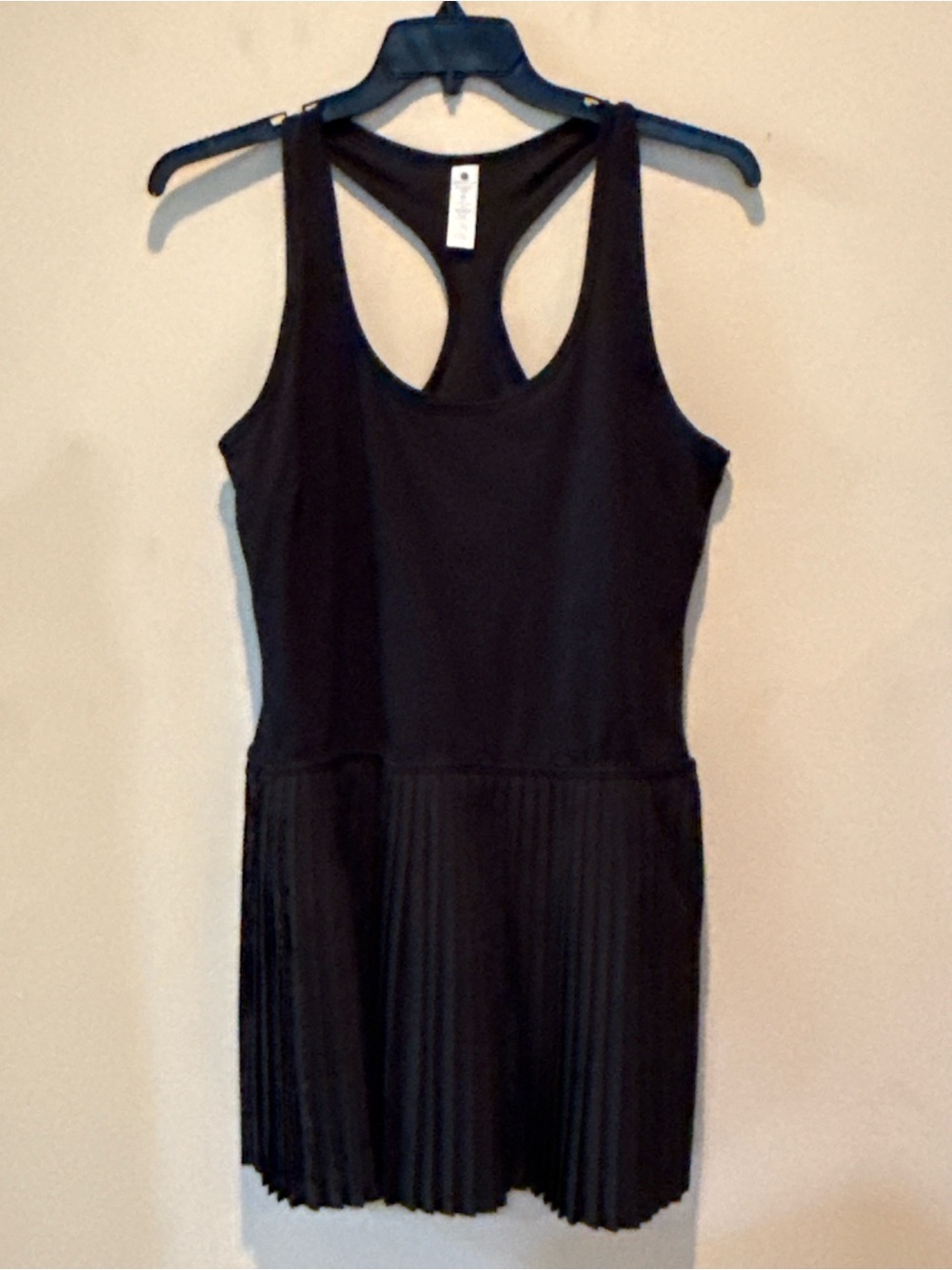 Women’s Black Racerback Pleated One-Piece Bodysuit